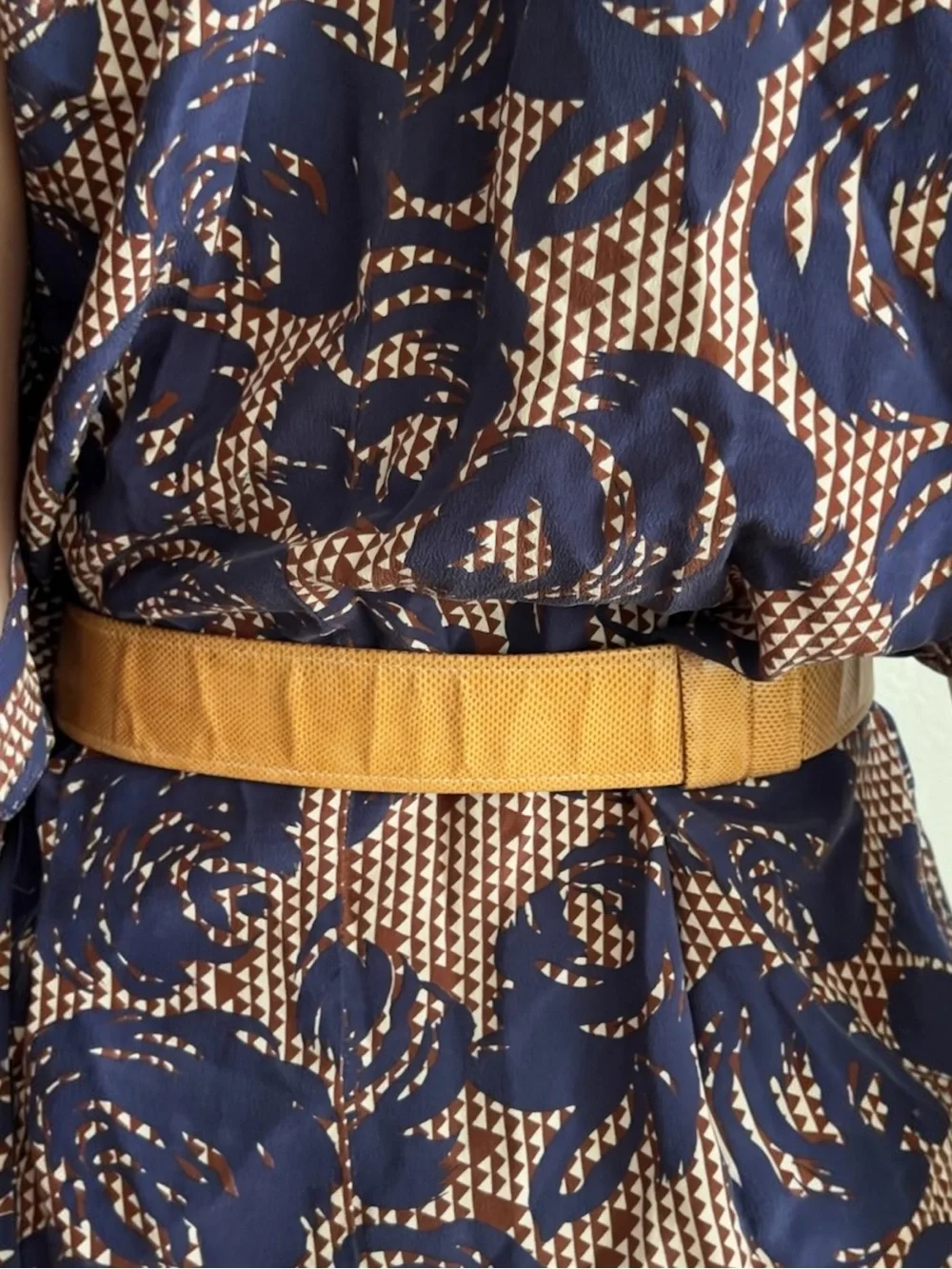 Vtg 1980s Alexis Kirk Big Johna Sculptural Gold Statement Belt Heavy Cast